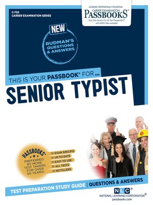 cover image of Senior Typist